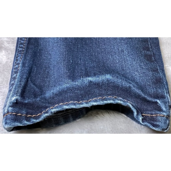 Levis 511 Slim Fit Jeans Mens 33x32 Dark Wash Blue Stretch Denim Classic Work - Picture 14 of 16